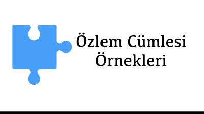 Özlem Cümlesi Örnekleri