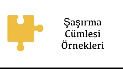 Şaşırma Cümlesi Örnekleri