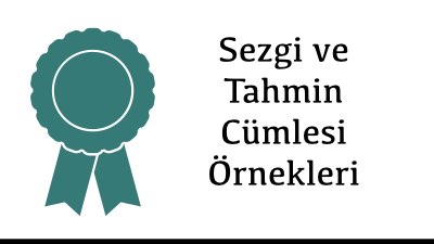 Sezgi ve Tahmin Cümlesi Örnekleri