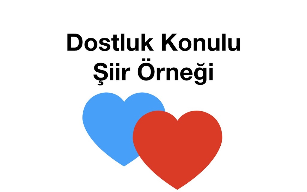 Dostluk Konulu Şiir Örneği