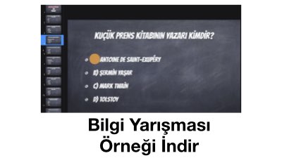 Bilgi Yarışması Örneği İndir