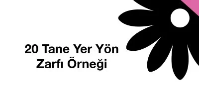 20 Tane Yer Yön Zarfı Örneği